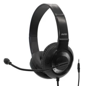 AVID Products AE-55 classroom headset in black and silver